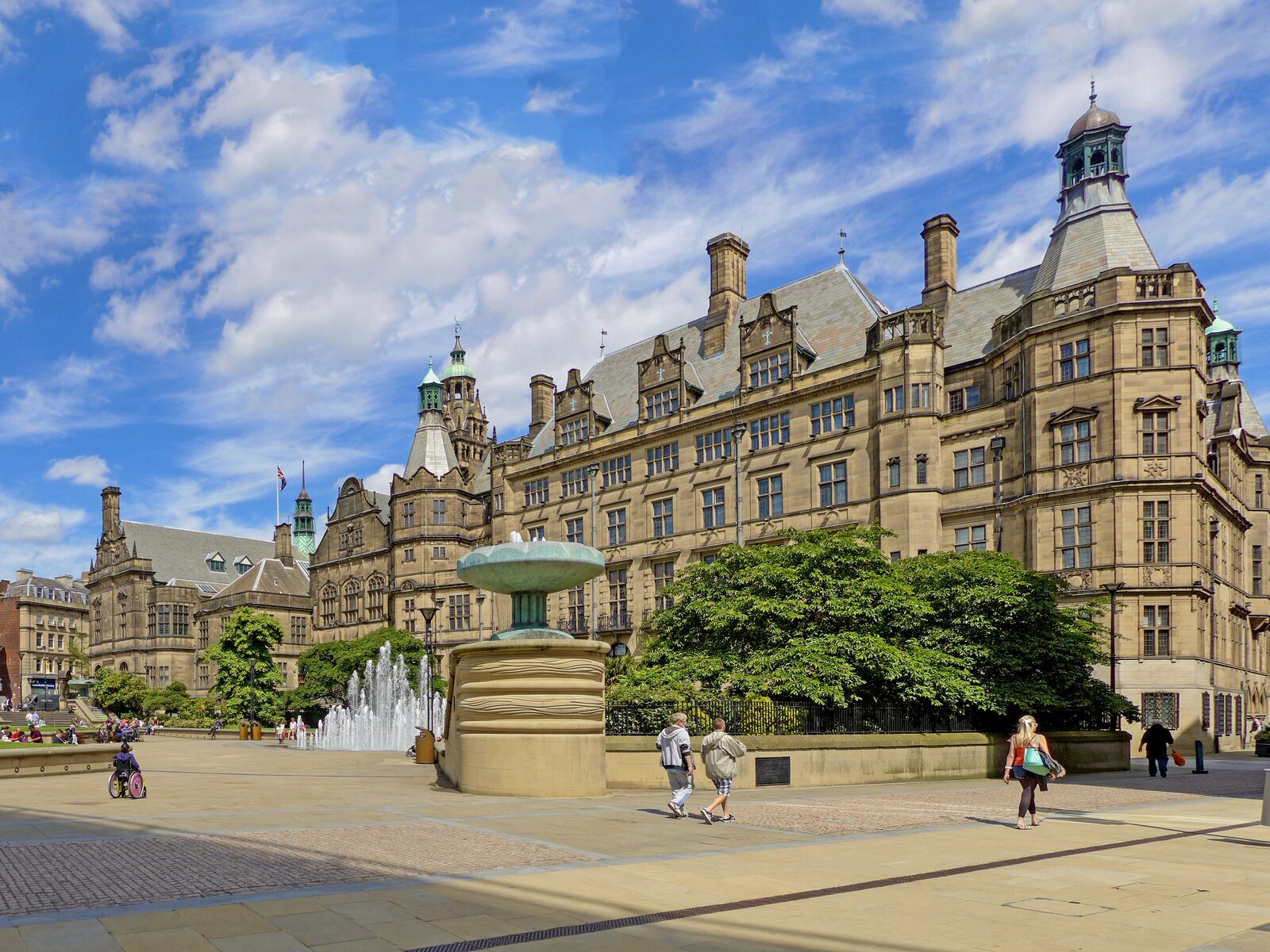 Sheffield Town Hall and the Peace Gardens